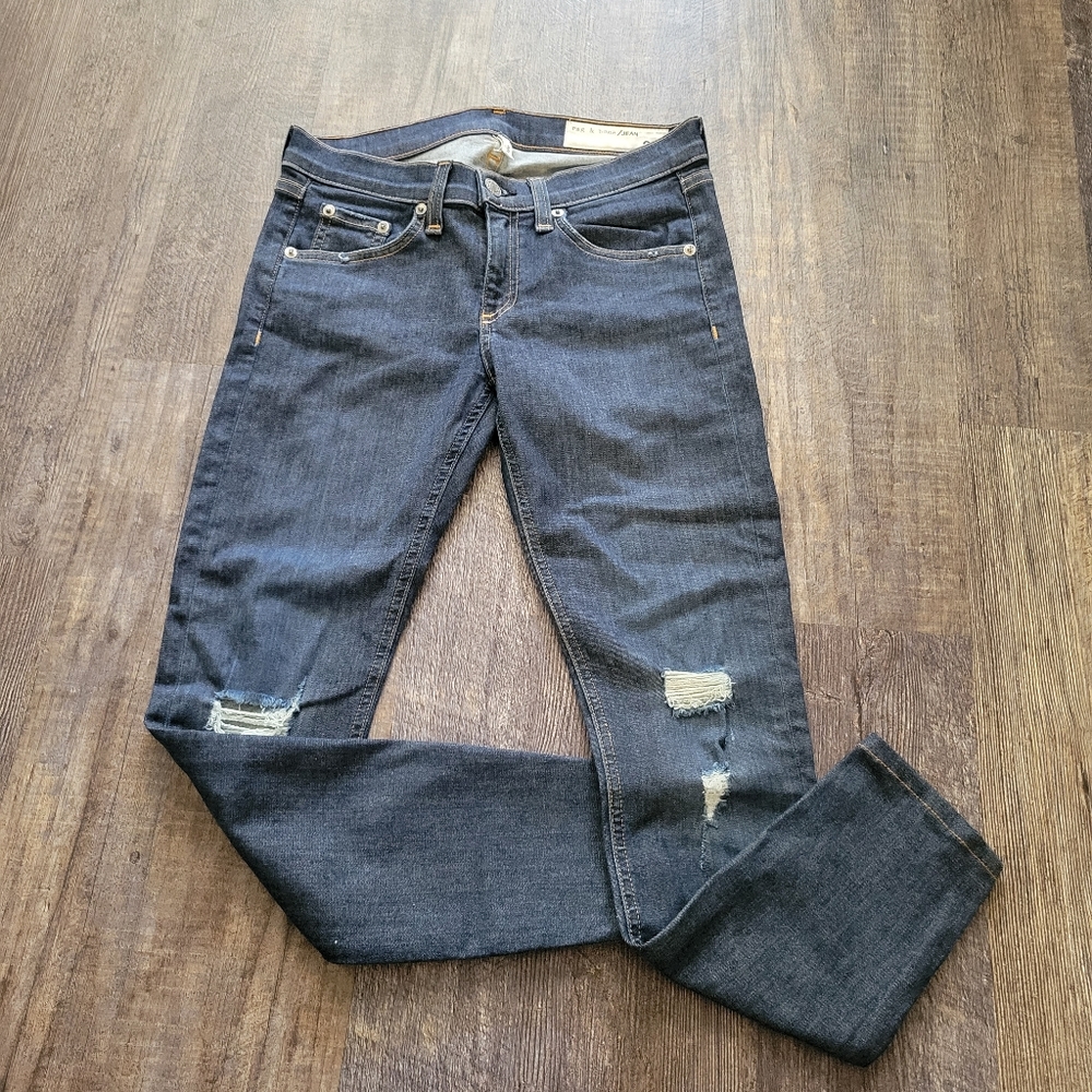 Rag And Bone Distressed Capri Jeans - image 1